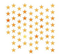QUARKZMAN 4Pcs Guirlande Étoiles Pailletées, 16m Papier Nacré Double Face Streamer Étoiles Scintillantes Décoration Suspendue pour Wedding Birthday Christmas Holiday Party, Gold