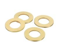 QUARKZMAN 4Pcs Rondelle Métal Plate Laiton, Kit Rondelles Cuivre M24 D'Ecrasement Assortiment, 24mm ID, 44mm OD, 3mm Epaisseur Pour Boulons Vis Reparation Machinerie, Construction