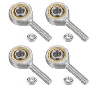 QUARKZMAN 4Pcs SA5T/K Embout à Rotule de 5 mm avec Filetage Mâle M5x0.8, Auto-Lubrifiant, avec Écrou de Blocage