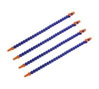 QUARKZMAN 4Pcs Tuyau flexible de refroidir eau-huile fileté G3/8", 500mm Tuyau en plastique à buse ronde réglable avec interrupteur et tube interne pour tours CNC et système refroidir