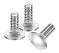 QUARKZMAN 5/16-18x3/4" Boulon À Tête Ronde, 10pcs Vis À Tête Ronde À Collerette Carrée, Acier Inoxydable 304, Filetage Complet, Argenté