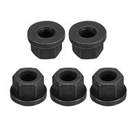 QUARKZMAN 5/8-11 Bride Hex Verrouillage Écrous, 5pcs Grade 10.9 Carbone Acier Noir Oxydé Fini Hex Bride Écrous pour Machines