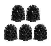 QUARKZMAN 5 Pcs Tête de Rechange pour Brosse de Toilette 15mm, Brosse de Nettoyage pour Toilettes en Forme de Boule Ronde Têtes de Brosses Noires