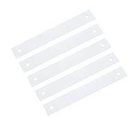 QUARKZMAN 5 Pièces Plaque De Fond Pour Bouton De Meuble 7" Acier Inoxydable | ornementation De Meuble, Joint Carré Pour Portes De Placard, Tiroirs Et Armoires, Finition Argent Brossé