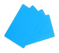 QUARKZMAN 50 Cartes PVC Vierges 15mil Cartes De Crédit Vierges Imperméables Et Impression Recto-Verso Pour Imprimante De Badges ID, Graphique Bleu Ciel