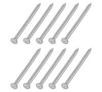 QUARKZMAN 500Pcs Petits Clous De Quincaillerie 1.3 x 20mm Gris Argenté | Clou A Tete Ronde En Acier Au Carbone, Finition Standard, Du Bois A Domicile Accrochage De Photos Projets DIY