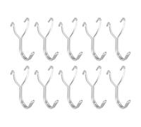QUARKZMAN 50Pcs Crochets Tableau, Acier Inoxydable Espacement 1 Pouce Crochet D'Affichage Pour Tableau Accessoires D'Organisation Suspendus Métal Pour Garage Bureau Cuisine Magasin, Argent