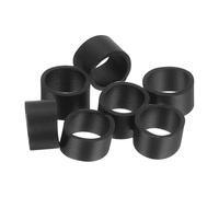 QUARKZMAN 50Pcs Elastique Caoutchouc 6x5mm Anneaux en Caoutchouc, Attaches de Câble, Bandes Élastiques Solides, Antidérapantes pour Enrouler les Cordons, les Sacs, Noir