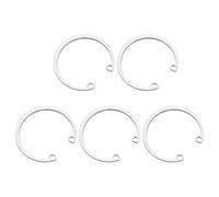QUARKZMAN 5Pcs 52mm Anneau De Retenue Interne Circlip, 304 Acier Inoxydable Anneaux De Retenue Interne Circlips C-Clips GB893 pour Arbres Rainurés Goujons, Ton Argenté
