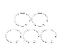 QUARKZMAN 5Pcs 60mm Anneau De Retenue Interne Circlip, 304 Acier Inoxydable Anneaux De Retenue Interne Circlips C-Clips Pour Arbres Rainurés Goujons, Ton Argenté