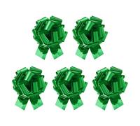 QUARKZMAN 5Pcs 8 inch Metallic Large Big Pull Bow Gift Wrapping Bows Ribbon pour Wedding Car Baskets Presents Christmas Bow, Dark Green