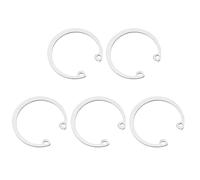 QUARKZMAN 5Pcs Anneau De Retenue Interne Circlip De 50mm, 304 Anneaux De Retenue En Acier Inoxydable Interne Circlips C-Clips GB893 Pour Arbres Cannele Et Goujons, Ton Argenté