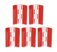 QUARKZMAN 5Pcs Charnières en Acrylique, 45x35mm Charnière Transparente auto-Adhésive, Charnières Pliantes pour Piano Continu, pour Tiroir d'Armoire, Présentoir de Bricolage