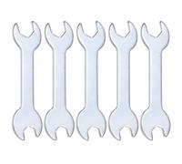 QUARKZMAN 5Pcs ourche Doubles Fines 10mm x 13mm Métrique Clé Plate Extra Fine et Petite, Galvanisée, pour Réparation Automobile et Assemblage de Meubles