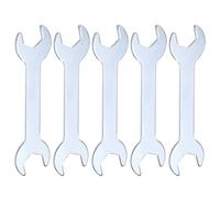 QUARKZMAN 5Pcs ourche Doubles Fines 14mm x 15mm Métrique Clé Plate Extra Fine et Petite, Galvanisée, pour Réparation Automobile et Assemblage de Meubles