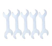 QUARKZMAN 5Pcs ourche Doubles Fines 21mm x 24mm Métrique Clé Plate Extra Fine et Petite, Galvanisée, pour Réparation Automobile et Assemblage de Meubles