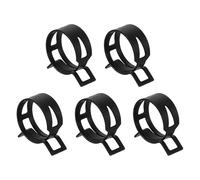 QUARKZMAN 5pcs Collier A Ressort Type Bande Pour Tuyau 30mm Noir | Collier Tuyau Pour Ligne Carburant Clip Ressort, Pour Tuyau En Silicone Sous Vide