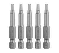 QUARKZMAN 5Pcs Embout de Tournevis Carré Sq2 1/4" Tige Hexagonale 50mm/2" Longueur Magnétique 4 Pointes Embouts Hexagonaux Acier S2 Qualité Industrielle Électrique 5.5mm Tige
