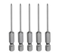 QUARKZMAN 5Pcs Embout de Tournevis Cruciforme Phillips #0 Ph0 en Acier S2 | Tige Hexagonale de 1/4", Longueur de 65mm, Magnétique, À Tête Cruciforme, pour Perceuse Électrique, 2mm de Diamètre