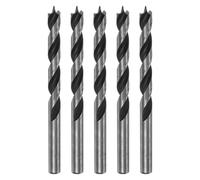 QUARKZMAN 5Pcs Forets à Pointe de Centrage 7,5mm (19/64") Dia Tige Droite Foret à Pointe de Centrage Métrique 2,8" Profondeur de Perçage Forets Hélicoïdaux pour Menuisierie