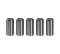 QUARKZMAN 5Pcs Goujons Cylindriques 8mm x 18mm, 304 Acier Inoxydable Cheville d'Etagere a Bout Chanfreine Tige de Fixation Elements Metalliques Cheville d'Etagere, Noir