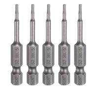 QUARKZMAN 5Pcs H1.5 Embout de Tournevis Hexagonal 1.5mm Métrique Pointe Plate 1/4" Tige Hexagonale 50mm (2") Longue Magnétique Embouts de Tournevis Industriels à Douille Hexagonale