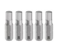 QUARKZMAN 5pcs H5.0 Embout de Tournevis Hexagonal 1/4" Tige Hexagonale 25mm/1" Longueur Magnétique Tête Hexagonale Acier S2 Embout de Tournevis