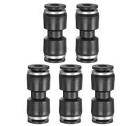 QUARKZMAN 5pcs Raccords Push To Connect G 3/16 Tube OD Droit Adaptateur Pneumatique Connecteur Rapide Raccord Pour Tuyau D'air D'eau D'huile, Noir