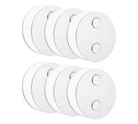 QUARKZMAN 6 Pcs Support Magnétique pour Détecteur Brume avec Pastilles Adhésives Extra Fortes Montage Magnétique Universel à 2 Voies pour Suspendre 50mm Diamètre pour Alarmes