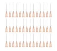 QUARKZMAN 60 pièces Aiguille industrielle à bout rond 26G café clair | Aiguille de distribution, 1 pouce de longueur, avec connecteur à vis de verrouillage Luer, pour pistolet à colle liquide