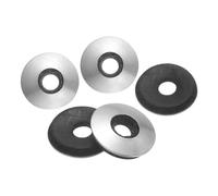 QUARKZMAN 60Pcs 3/16" x 9/16" Rondelles d'étanchéité Argent&Noir | 304 Acier Inoxydable, EPDM Bondé Néoprène Rondelles en Caoutchouc pour Vis Boulons