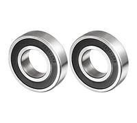 QUARKZMAN 6206-2RS 30x62x16mm Billes Roulements x 2PCS Carbone Acier pour Machines et Outils, [Double Scellé]