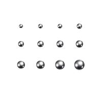 QUARKZMAN 640pcs 12 Taille 304 Inox Acier Précision Billes Assortiment Trousse 1mm 2mm 2,5mm 3mm 3,5mm 4mm 4,5 mm 5 mm 5,5 mm 6 mm 7 mm 8 mm