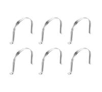QUARKZMAN 6Pcs Attaches Rigides Pour Tuyaux 120mm(4.72") Pour Tuyaux Câbles | Acier Inoxydable 201, Support En U À 2 Trous Fixation