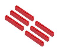 QUARKZMAN 6pcs Porte-Embouts Hexagonaux Plastique Organisateur À 10 Trou 5/32 Pouce Boîtier Rangement Pour Embouts Perceuse Plastique Pour Tout Embout Métallique 5/32, Rouge