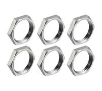 QUARKZMAN 6Pcs Raccord De Tuyau Moulé Écrou À Six Pans, 304 Acier Inoxydable Écrou À Six Pans NPT 3/4" Filetage Femelle Pour Plomberie Fixe, Balai À Eau Et Nettoyeur De Sous-Carrosserie