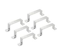 QUARKZMAN 6Pcs Square Pipe Clamp, 80x40mm 304 Stainless Steel