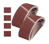 QUARKZMAN 76mm x 457mm Bandes Abrasives, 24 Pcs 40/80/120/240 Grains Ceinture Abrasive en Oxyde D'Aluminium pour Travail du Bois, Polissage du Métal, Affûteuse de Couteaux