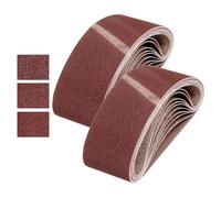 QUARKZMAN 76mm x 457mm Bandes de Ponçage, 24 Pcs 40/60/80 Grains Ceinture Abrasive en Oxyde d'Aluminium pour Travail du Bois, Polissage Métallique, Affûteuse de Couteaux
