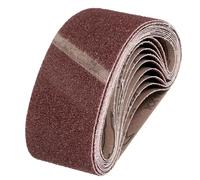 QUARKZMAN 76mm x 533mm Bandes À Poncer, 10 Pcs 36 Grains Ceinture Abrasive en Oxyde D'Aluminium pour Le Travail du Bois, Le Polissage Des Métaux, L'affûtage Des Couteaux