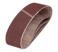 QUARKZMAN 76mm x 610mm Bandes À Poncer, 5 Pcs 80 Grains Bande Abrasive en Oxyde D’Aluminium pour Travail du Bois, Polissage du Métal, Affûteuse de Couteaux