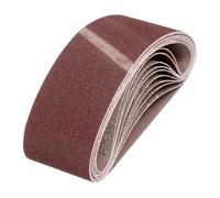 QUARKZMAN 76mmx533mm Bandes de Ponçage 10Pcs 80 Grains Oxyde D'aluminium | Bande Abrasive pour Travail du Bois Polissage du Métal Affûteuse de Couteaux