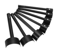 QUARKZMAN 7Pcs Poinçon Demi-Rond en Cuir, 15mm-45mm, Coupeur de Cuir en Arc Courbé, Coupeur D'Extrémité de Ceinture, Outil de Poinçonnage en Demi-Cercle en Acier au Carbone