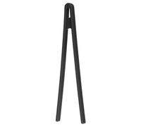 QUARKZMAN 8.7" Pinces À Toast En Silicone Ustensile De Cuisine Noir | Résistant À La Chaleur, Pour Cuisiner Toast Salade Nourriture BBQ Bacon Steak Frit
