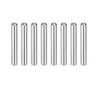 QUARKZMAN 8 Pcs 304 Acier Inoxydable Goujons, 5x35 Mm Tête Ronde Extrémité Plate Chanfreinée Éléments De Fixation Métalliques Pour Meubles Projet DIY