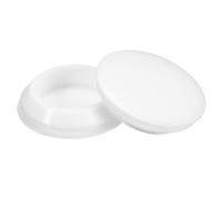 QUARKZMAN 8 Pièces Bouchons en Silicone pour Trou de 35-38mm Étanches Blanc | Bouchons de Trou Ronds à Verrouillage Par Pression, pour Tube Métallique, Embouts d'Extrémité de Meuble
