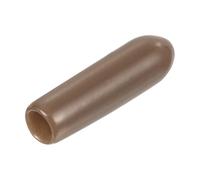 QUARKZMAN 80pcs Embouts en Caoutchouc, 3 mm ID Vis Filetage Protecteur en PVC Embouts de Protection Flexible pour Tube Métallique, Câbles, Fils, Tige, Écrou et Cache Boulon, Brun
