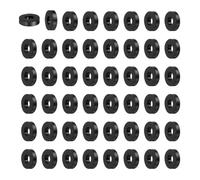QUARKZMAN 84pcs Rondelles en Caoutchouc Anti-Vibration Épaises, Entretoise Plate Amortisseur pour Connexions Électriques Réparations Automobiles Appareils, 20mm OD x 8.5mm ID x 5mm Hauteur