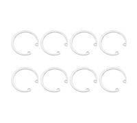 QUARKZMAN 8Pcs 48mm Anneau De Retenue Interne Circlip, 304 Acier Inoxydable Anneaux De Retenue Interne Circlips C-Clips GB893 Pour Arbres Rainurés Goujons, Ton Argenté