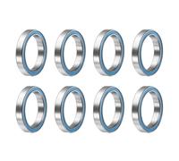 QUARKZMAN 8Pcs 6703-2RS Roulements à Billes à Gorge Profonde 17X23X4mm Bleu | Roulement en Acier Chromé Double Étanchéité, Roulements de Précision, P6 (ABEC3)